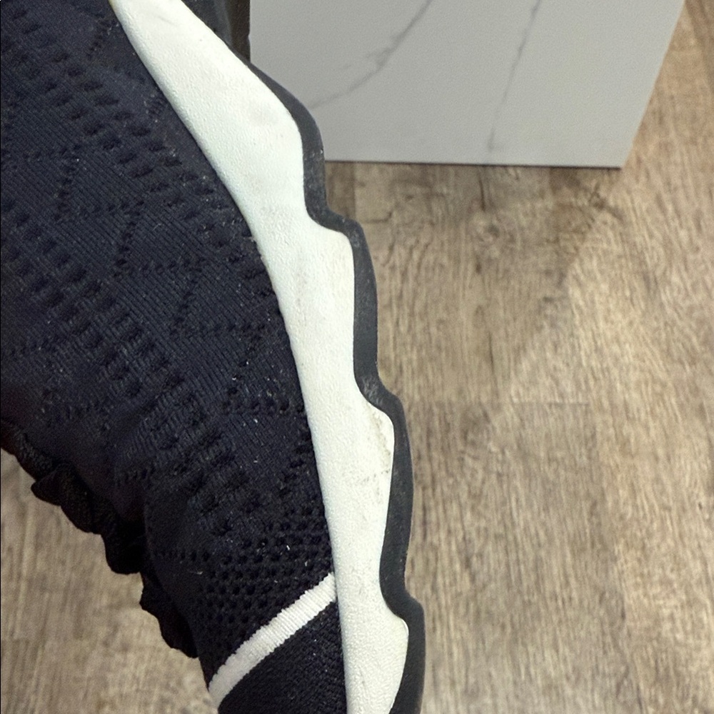 Fendi Black and White High-Top Sock Sneakers - Picture 10 of 13